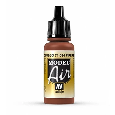 Image of Vallejo Model Air 17 ml Acrylic Paint Fire Red