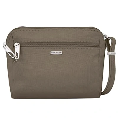 Image of Travelon Women&#039;s Classic Convertible Crossbody and Waist Pack Cross Body Bag, Nutmeg, One Size UK