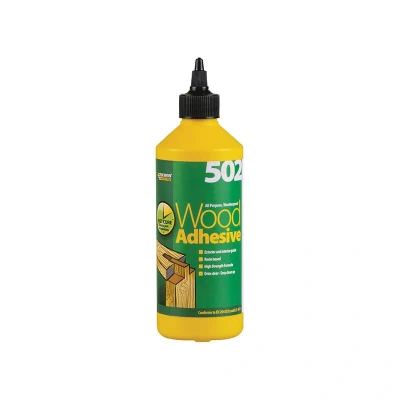 Image of Everbuild 502 All Purpose Weatherproof Wood Adhesive 5 litres by