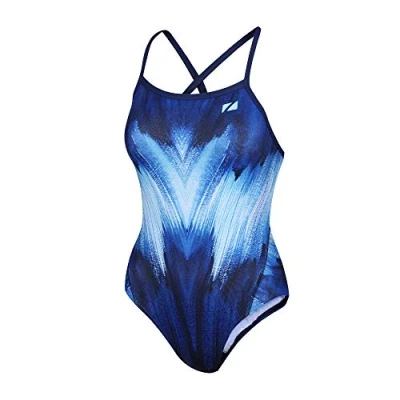 Image of ZONE3 Womens Aztec 3.0 Strap Back Swim Costume UV Sun Protection and SPF Properties Swimwear 30