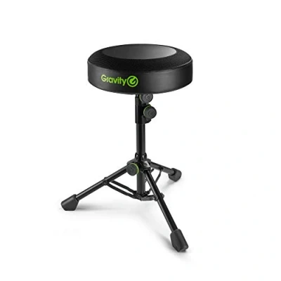 Image of Gravity FD SEAT 1 Round Musicians Stool, Foldable, Adjustable Height