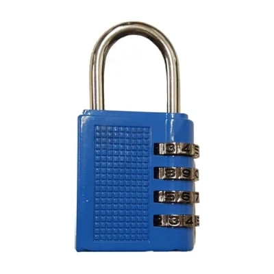 Image of Dapetz ® Combination Padlocks with 4 Digit Code 6.5cm Long Shackle Lock, Locker Padlock Resettable Combo Lock Outdoor Weatherproof for School Gym Cabinet, Garage, Gate, Sheds (Blue)