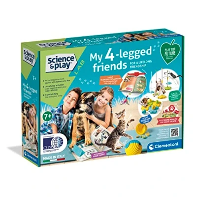 Image of Clementoni Science&amp;Play Science Pet Lab Kit: Educational and Scientific Toys for Kids, Fun Learning Activity, Ideal STEM Gift, Multicolour, English Version (7+ Years)
