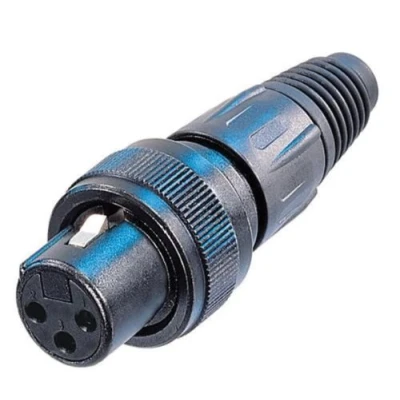 Image of Neutrik NC3FX SPEC Female 3 Pin XLR Line Socket With Locking Ring and Bronze Contacts