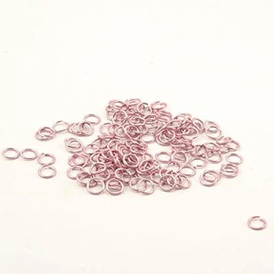 Image of Vaessen Creative Alu Deco jump rings 7,25mm x150 rose,