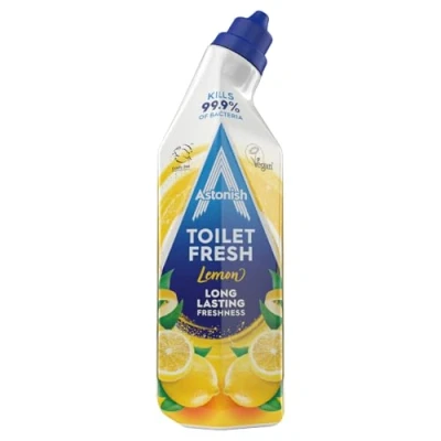 Image of Astonish Lemon Toilet Fresh Gel, Kills 99.9% of Bacteria, Limescale Prevention, 750ml