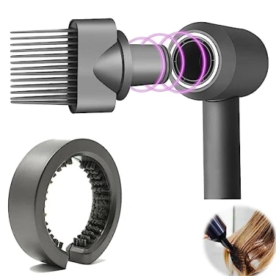 Image of Air Drying Blower Wide Tooth Comb Filter Cleaning Attachment for Dyson Supersonic Hair Dryer HD01 HD08 HD02 HD03 HD04