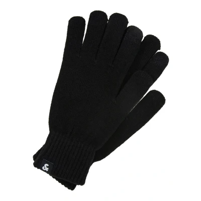 Image of Jack &amp; Jones Jacbarry Gloves Gloves, Men&#039;s, Size: One Size, Black