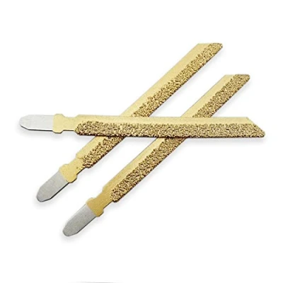 Image of SHDIATOOL Diamond Jig Saw Blade 3 PK Diameter 4 inches/100mm Grit46 Vacuum Brazed Cutting Granite Marble Ceramic Tile Brick Plastic
