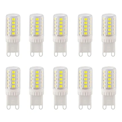 Image of Aiwerttes G9 Led Bulb 5W,G9 33LEDs AC220 240V Light 50W Halogen Equivalent,Cold White,No Flicker,360Beam Angle,Not dimmable,Energy Saving Bulbs for Home Lighting,10 Pack