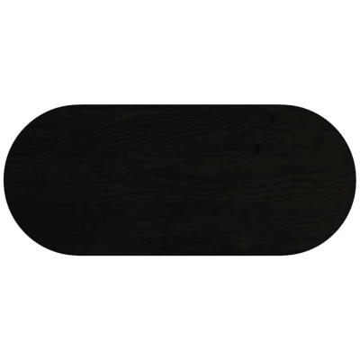 Image of vidaXL oak wood tabletop 140x60x2cm dark brown oval/coffee table/side table top/strong durable furniture surface