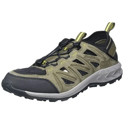 Image of Jack Wolfskin Men&#039;s Woodland 2 Hybrid Low M Sneaker, Khaki Lime, 11.5 UK