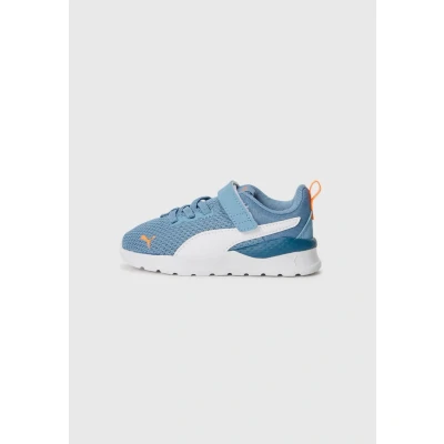 Image of Puma Anzarun Unisex Road running shoes for kids, Size: 5K, Cool blue/white/orange glo