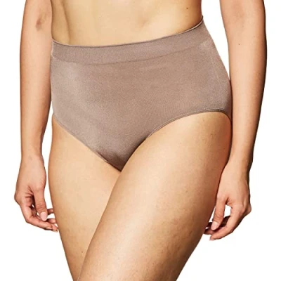 Image of Wacoal Women&#039;s B Smooth Brief Panty, Cappuccino, XXL