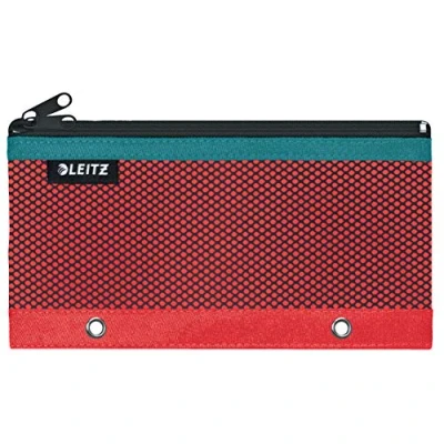 Image of Leitz 2 Pocket Pencil Case Wallet with Eyelets, Red, Urban Chic Range, 60130020