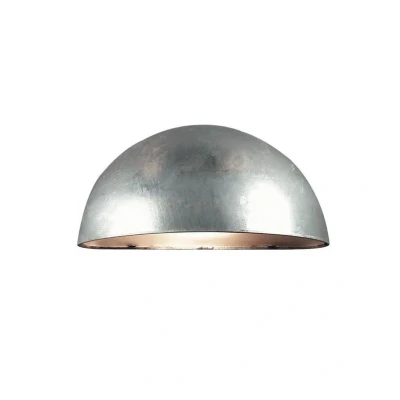 Image of Nordlux Bergen wall light, semicircular, silver grey