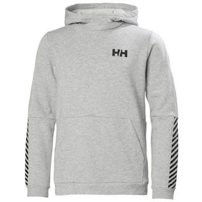 Image of Helly Hansen Unisex Kids Jr Active Hoodie Shirt, Grey Melange, 14 Years UK