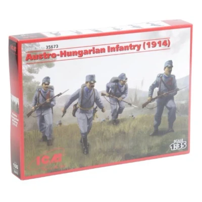 Image of ICM ICM35673 army 1:35 Austro Hungarian Infantry (1914) 4 Figs
