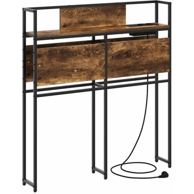 Image of Storage Headboard Smoked oak 80 cm Engineered wood Vidaxl
