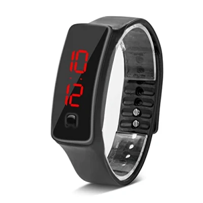 Image of Sonew Digital Watch, Sport Watches, LED Silicone Wristwatch Time Calendar Wristband Bracelet for Women Men Sweatproof Long Standby Lightweight
