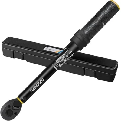 Image of Uharbour Torque Wrench 1/4, 3 25 Nm Bike Wrench, 0.1 Micro Adjustment with Lock, ±3% Error Accuracy Dual Direction 72 Teeth