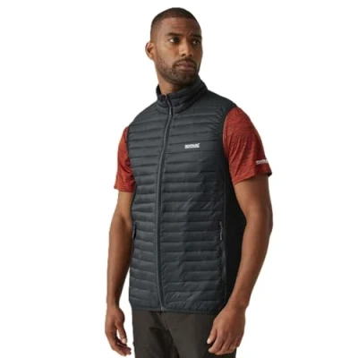 Image of Regatta Men&#039;s Water repellent Andreson Hybrid Gilet Black, Size: L