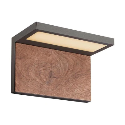 Image of Belovo Outdoor LED 13W 3000K Graphire Wood IP54