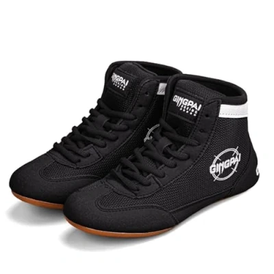 Image of Kraftpaid Boxing Shoes,Boys Footwear Shoes,Wrestling Shoes Teenagers,Breathable Bodybuilding Boots,Breathable Non Slip,Comfortable Ightweight,for Wrestling,Boxing,Powerlifting.