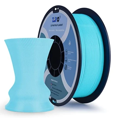 Image of ZIRO PLA Filament 1.75mm, 3D Printer PRO Basic Color Series 1.75mm 1kg (2.2lbs), Dimensional Accuracy +/ 0.03mm, Cyan