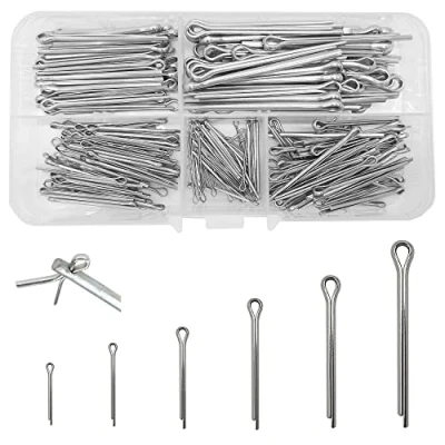 Image of WeqeYent 220pcs M4/M3/M2.5/M2/M1.5/M1 Stainless Steel Cotter Pins Assortment Split Assorted Clip Key Fastener Fitting Kit for Automotive, Mechanics, Car Garage, Trucks
