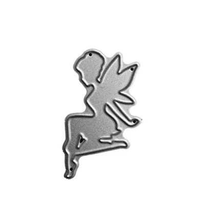 Image of HLLR Fairy Metal Cutting Dies Stencil DIY Scrapbooking Album Stamp Paper Card Embossing Crafts Decor