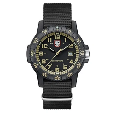 Image of Luminox Leatherback SEA Turtle Giant XS.0333 Mens Watch 44mm Military in Black Date Function 100m Water Resistant