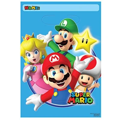 Image of (PKT) Super Mario Folded Loot Bags (8 pk)