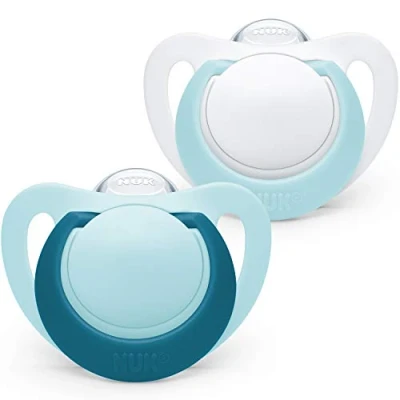 Image of NUK Genius Set of 2 Dummies for Boys, Size 0