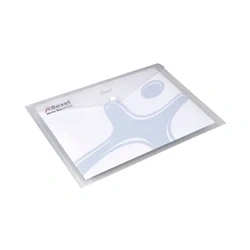 Image of Rexel Ice Popper Wallets A4 Clear Landscape Folder (Pack Size 5)