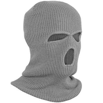 Image of TRIXES Balaclava for Men 3 Hole Thermal Mask Winter Neck Warmer Ski Bally Bike Accessories One Size Colour Grey