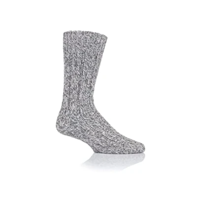 Image of 1 Pair Grey Wool Rich Heavy Walking Boot Socks Men&#039;s 6 11 Mens Workforce