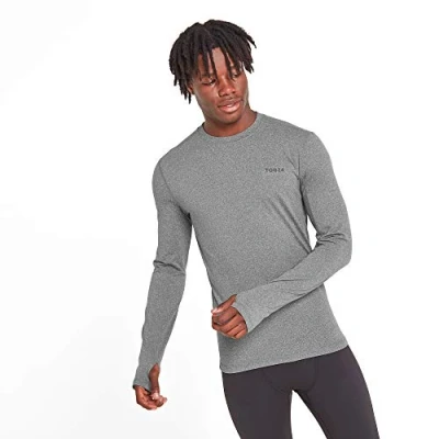 Image of TOG24 Snowdon Men&#039;s Crew Neck Base Layer, Stylish Supersoft Warm Temperature Regulating Thermal Underlayer, Anti Chafe Seams Quick Moisture Wicking, Perfect for Running Hiking Biking Camping Skiing