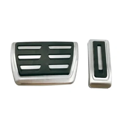 Image of Car Breaks Pedal For VW Taigo Nivus 2020 2021 2022 Foot Pedals Gas Accelerator Brake Non slip Stainless Steel Cover Parts Fuel Cover(2 pcs)