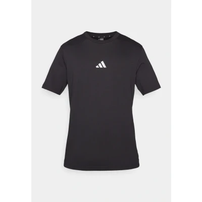 Image of adidas Sportswear Print Tshirt, Men&#039;s, Size: Small, Black/white