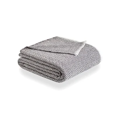 Image of Todocama Extra Soft Cotton Blanket, Four Seasons, Multipurpose Sofa Bedspread, Plaid for Bed, Foulard Bed Cover, Cover. (180 x 240 cm, Dark Grey) PRCMAMSGROS180X240