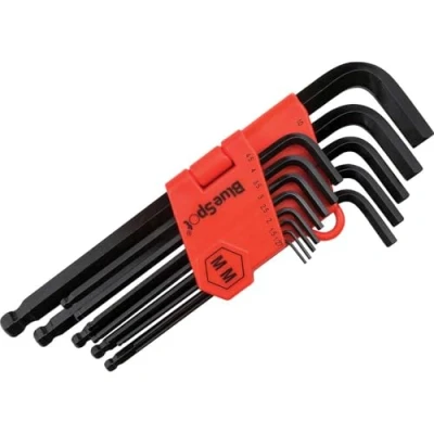 Image of BlueSpot Tools 15303 13PCE Long Arm Metric Ball End Hex Key Set (1.27 10mm)