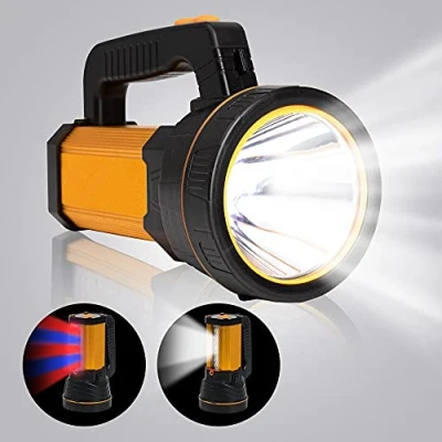 Image of MAYTHANK Ultra Powerful Rechargeable LED Flashlight, Large Super Bright High 6000 Lumen Long Range, for Household Camping Emergency
