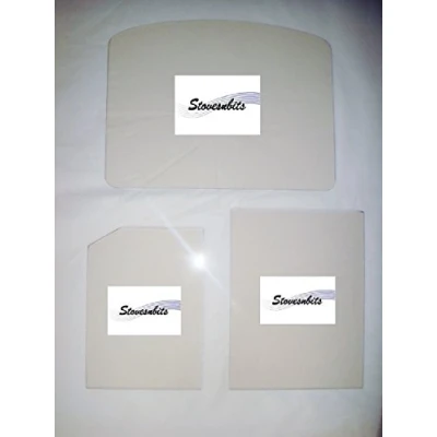 Image of StovesnBits YEOMAN EXE MK2 STOVE GLASS (222MM X 168MM PLAIN)