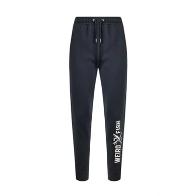 Image of Weird Fish Ainsley Jersey Joggers Navy Size 32