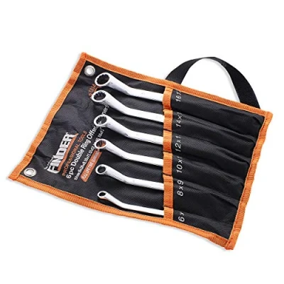 Image of Finder BS192133D Double Ring Offset Spanner, Metric, 6 17mm, Set of 6pcs
