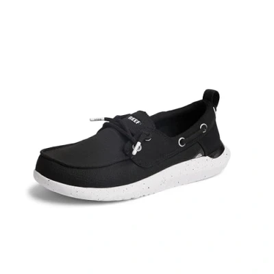 Image of REEF Men&#039;s Swellsole Pier Boat Shoe, Black Mesh, 10.5 UK