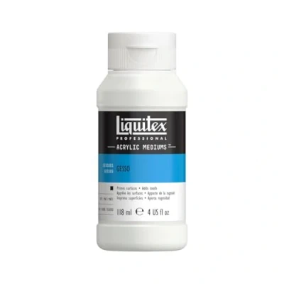 Image of Liquitex Professional Acrylic Medium for and Oil Paint, White Gesso Surface Prep, 118 ml