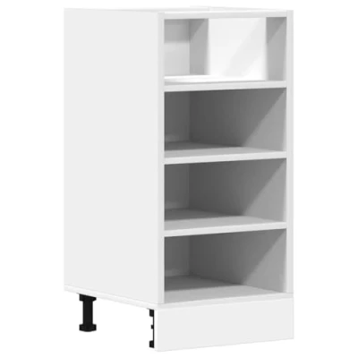 Image of vidaXL Kitchen Bottom Cabinet White Engineered Wood 40x44.5x81.5 cm Modern Cupboard for Storage