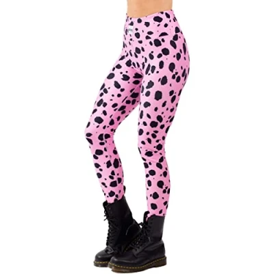 Image of Eivy Women&#039;s Icecold Tights Leggings, Pink Cheetah, XS